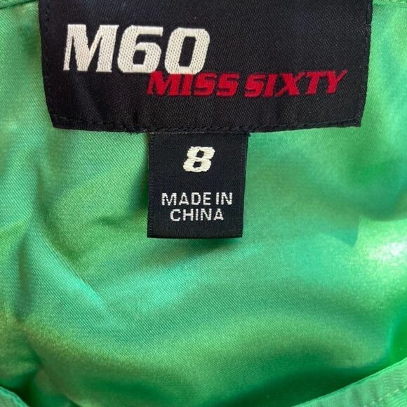 Miss Sixty Green Cut Out Shoulder Dress - 8 - Picture 4 of 4